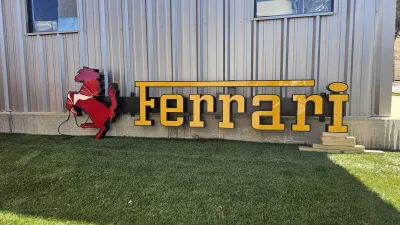 Illuminated Ferrari Sign