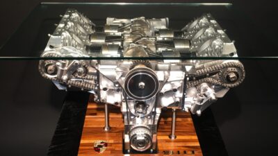 1969 Porsche 911 Kinetic Display Table