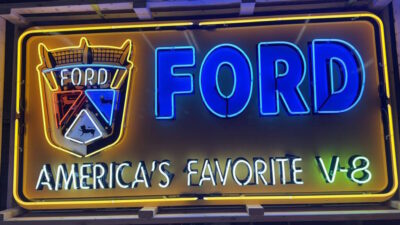 Ford: America's Favorite V8 Neon Sign