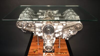 1972 Porsche 911T Kinetic Display Table