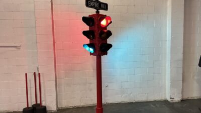 Vintage Traffic Light Replica